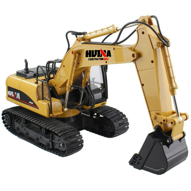 1/10 RC Truck Excavator Digger Bulldozer Remote Control Toy with Sound & Light